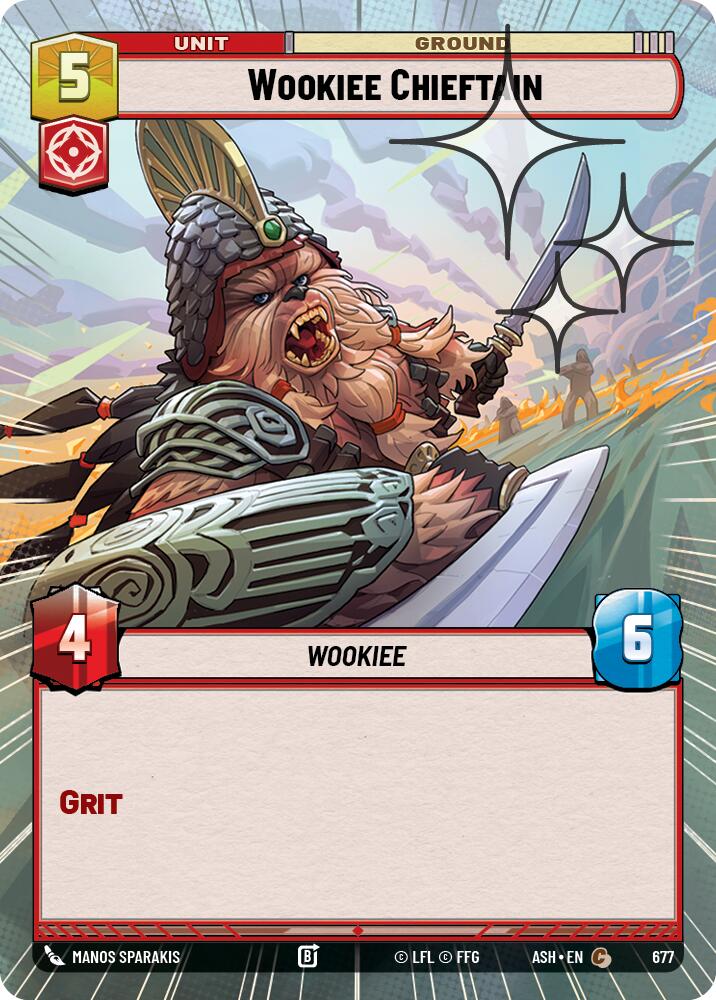 Wookiee Chieftain (677) (Hyperspace Foil) (677) [Ashes of the Empire] | Shuffle n Cut Hobbies & Games