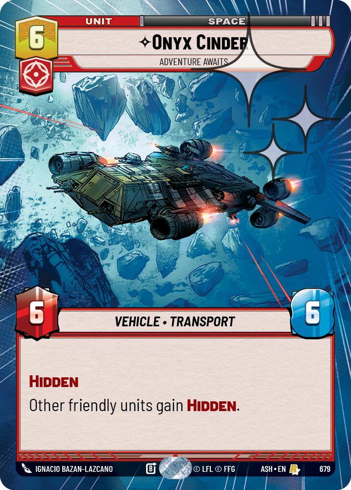 Onyx Cinder - Adventure Awaits (679) (Hyperspace Foil) (679) [Ashes of the Empire] | Shuffle n Cut Hobbies & Games