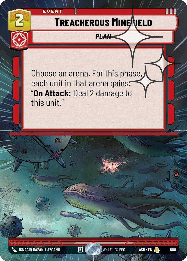 Treacherous Minefield (688) (Hyperspace Foil) (688) [Ashes of the Empire] | Shuffle n Cut Hobbies & Games