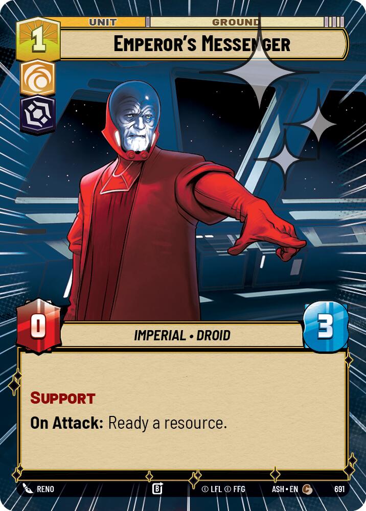 Emperor's Messenger (691) (Hyperspace Foil) (691) [Ashes of the Empire] | Shuffle n Cut Hobbies & Games