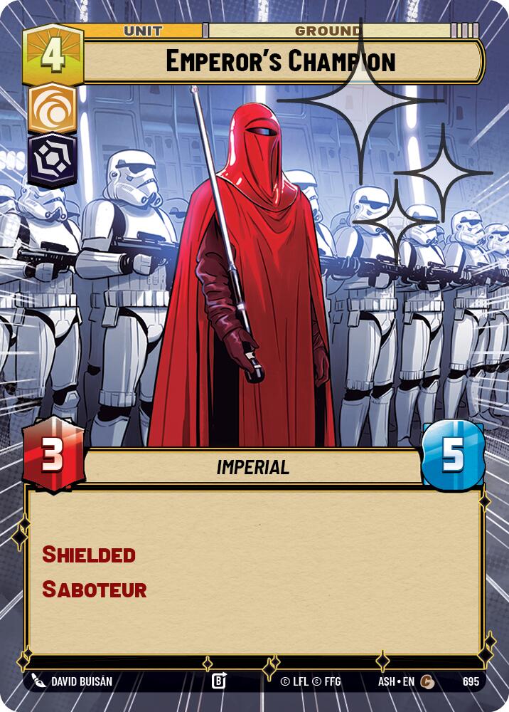 Emperor's Champion (695) (Hyperspace Foil) (695) [Ashes of the Empire] | Shuffle n Cut Hobbies & Games