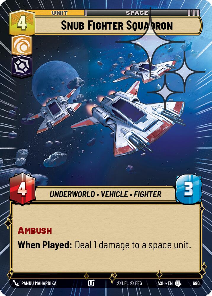Snub Fighter Squadron (696) (Hyperspace Foil) (696) [Ashes of the Empire] | Shuffle n Cut Hobbies & Games