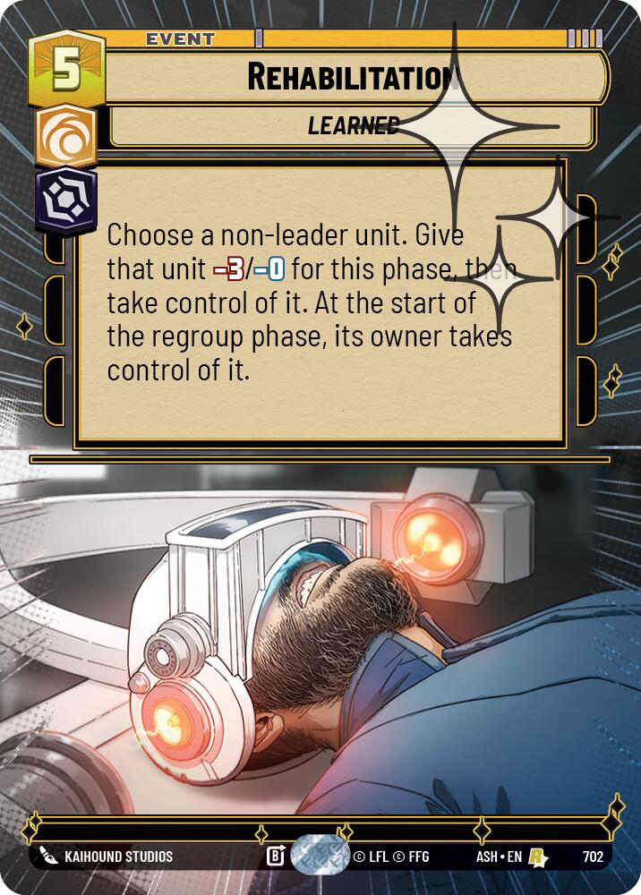 Rehabilitation (702) (Hyperspace Foil) (702) [Ashes of the Empire] | Shuffle n Cut Hobbies & Games