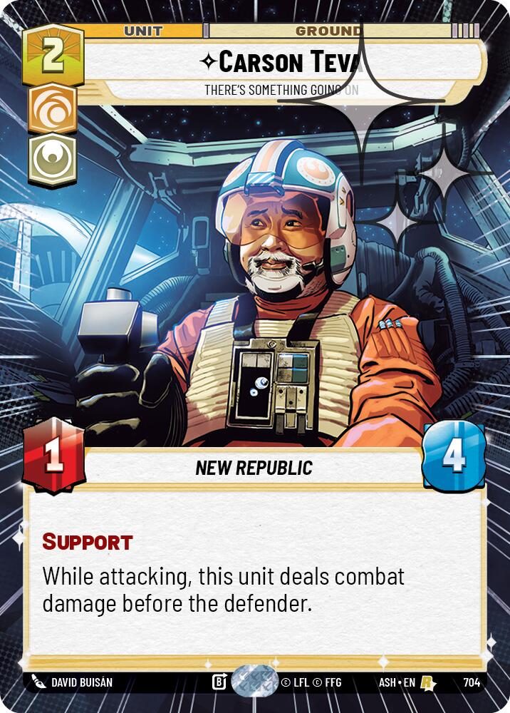 Carson Teva - There's Something Going On (704) (Hyperspace Foil) (704) [Ashes of the Empire] | Shuffle n Cut Hobbies & Games
