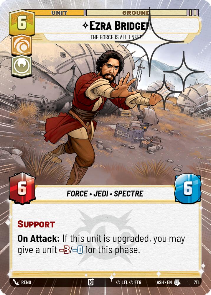 Ezra Bridger - The Force is All I Need (711) (Hyperspace Foil) (711) [Ashes of the Empire] | Shuffle n Cut Hobbies & Games