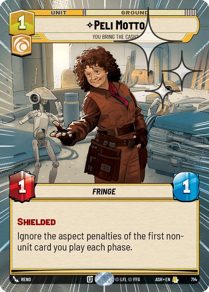 Peli Motto - You Bring the Cash? (714) (Hyperspace Foil) (714) [Ashes of the Empire] | Shuffle n Cut Hobbies & Games