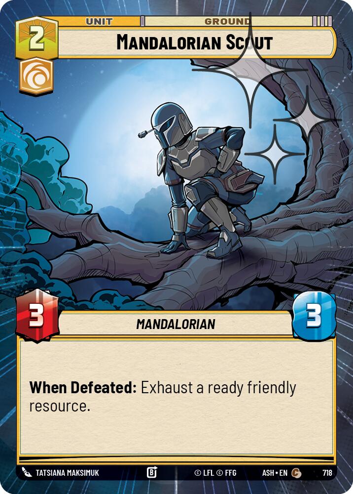 Mandalorian Scout (718) (Hyperspace Foil) (718) [Ashes of the Empire] | Shuffle n Cut Hobbies & Games