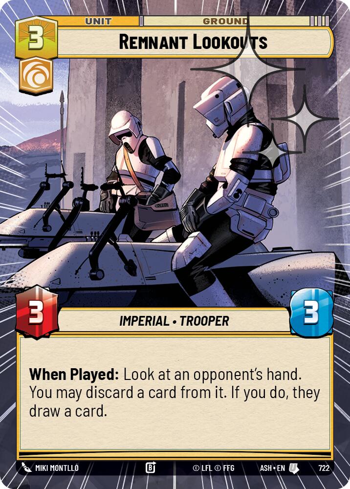 Remnant Lookouts (722) (Hyperspace Foil) (722) [Ashes of the Empire] | Shuffle n Cut Hobbies & Games