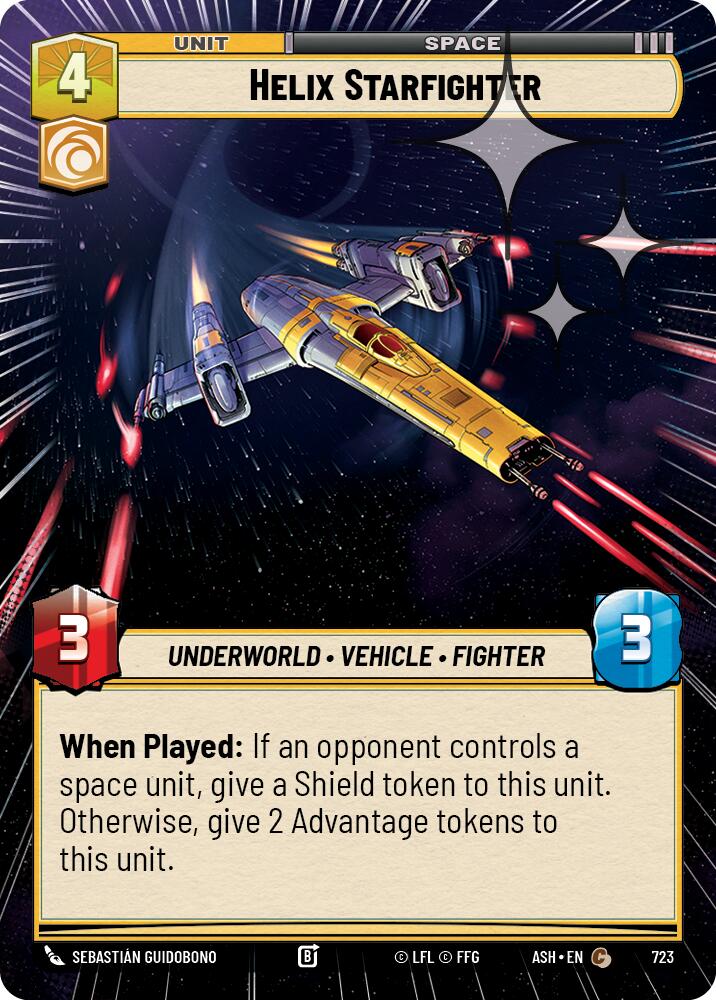 Helix Starfighter (723) (Hyperspace Foil) (723) [Ashes of the Empire] | Shuffle n Cut Hobbies & Games