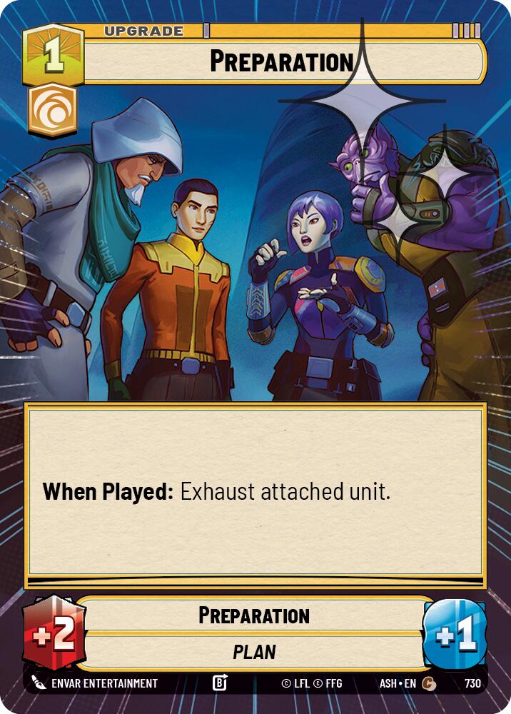 Preparation (730) (Hyperspace Foil) (730) [Ashes of the Empire] | Shuffle n Cut Hobbies & Games