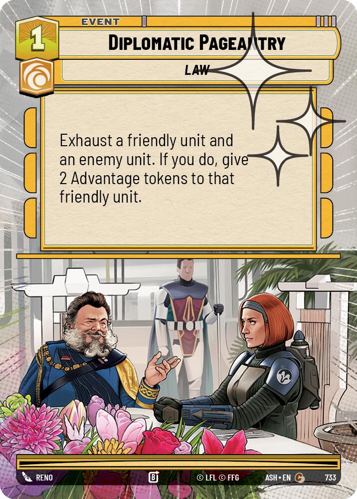 Diplomatic Pageantry (733) (Hyperspace Foil) (733) [Ashes of the Empire] | Shuffle n Cut Hobbies & Games