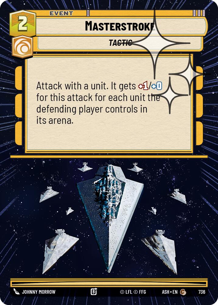 Masterstroke (736) (Hyperspace Foil) (736) [Ashes of the Empire] | Shuffle n Cut Hobbies & Games