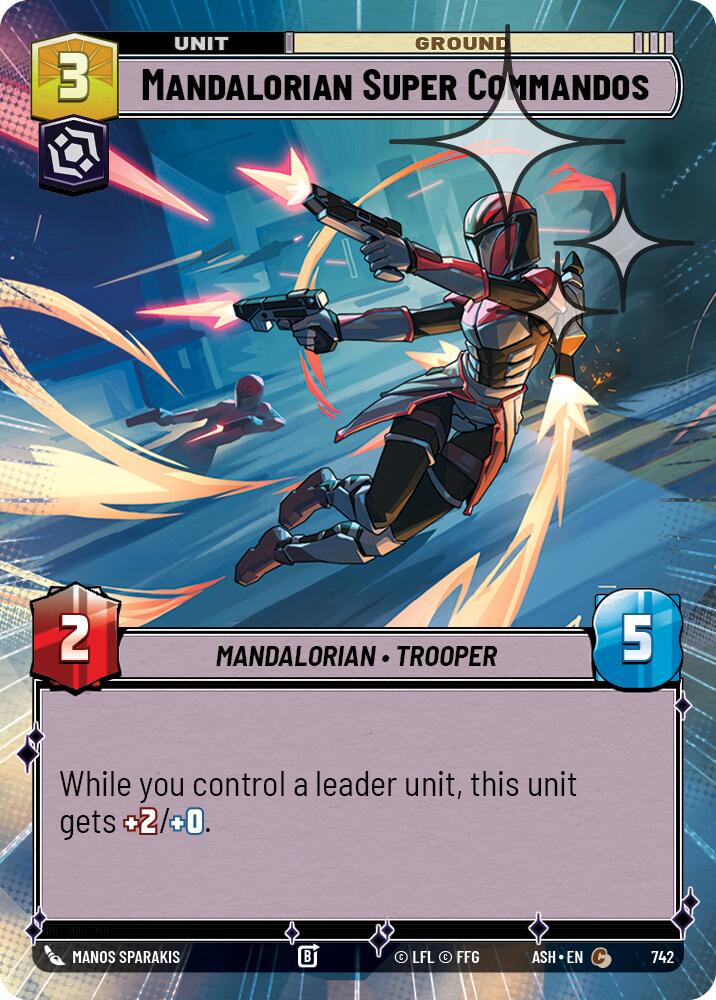 Mandalorian Super Commandos (742) (Hyperspace Foil) (742) [Ashes of the Empire] | Shuffle n Cut Hobbies & Games