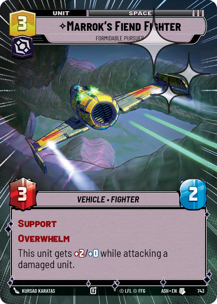 Marrok's Fiend Fighter - Formidable Pursuer (743) (Hyperspace Foil) (743) [Ashes of the Empire] | Shuffle n Cut Hobbies & Games