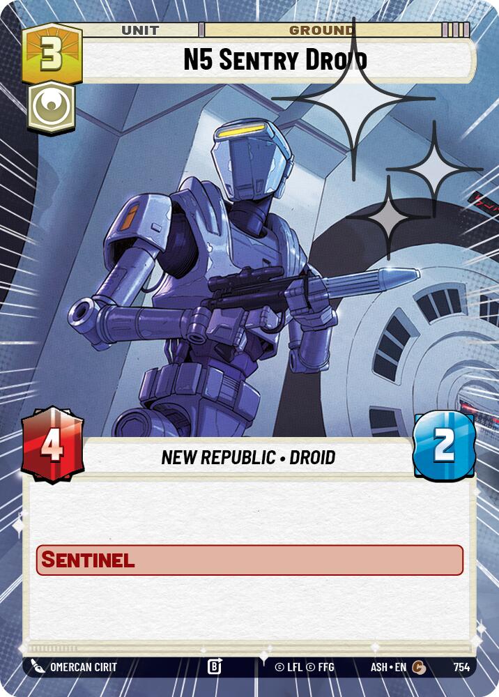 N5 Sentry Droid (754) (Hyperspace Foil) (754) [Ashes of the Empire] | Shuffle n Cut Hobbies & Games