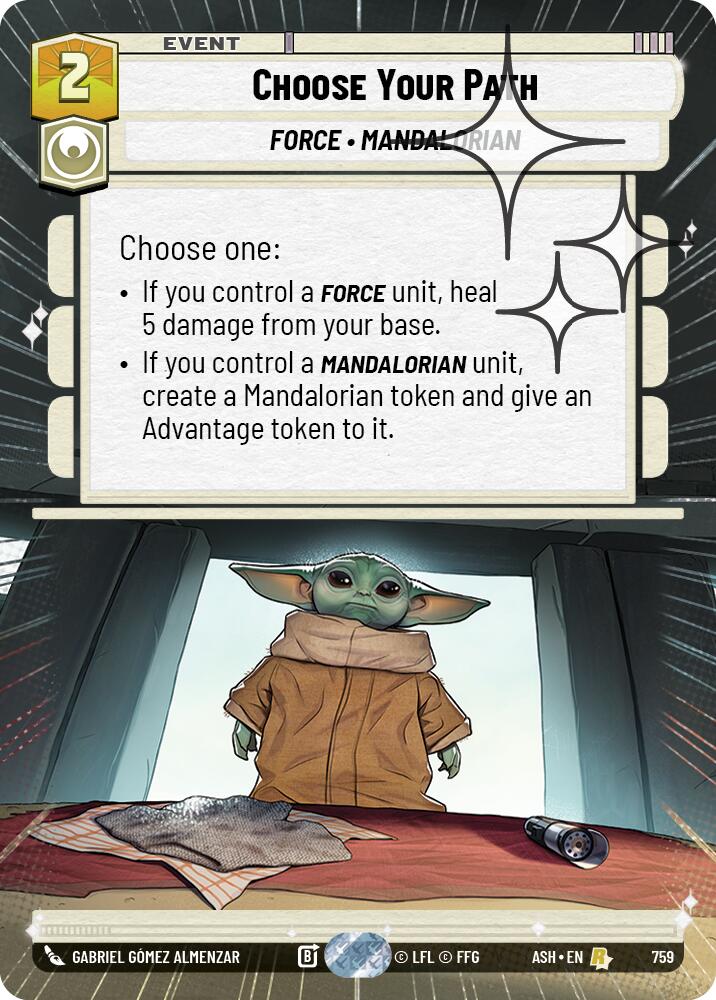Choose Your Path (759) (Hyperspace Foil) (759) [Ashes of the Empire] | Shuffle n Cut Hobbies & Games