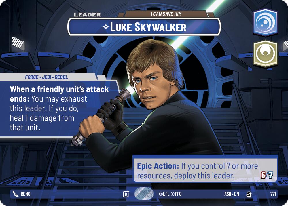 Luke Skywalker - I Can Save Him (771) (Showcase) (771) [Ashes of the Empire] | Shuffle n Cut Hobbies & Games