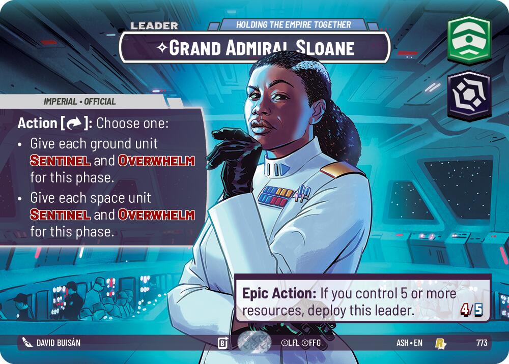 Grand Admiral Sloane - Holding the Empire Together (773) (Showcase) (773) [Ashes of the Empire] | Shuffle n Cut Hobbies & Games