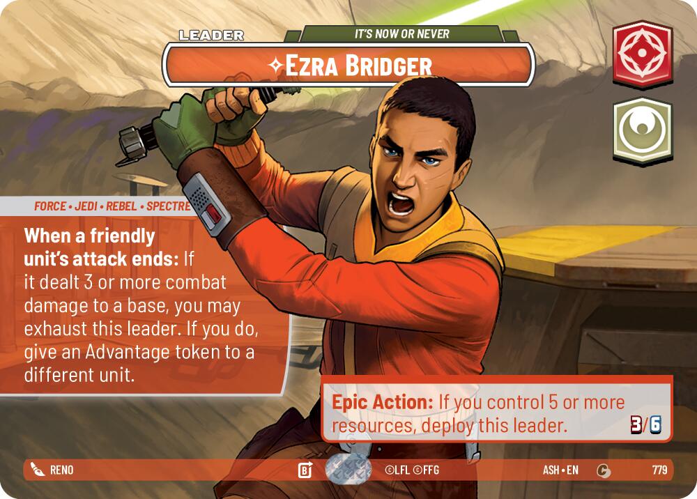 Ezra Bridger - It's Now or Never (779) (Showcase) (779) [Ashes of the Empire] | Shuffle n Cut Hobbies & Games