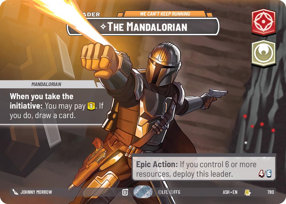 The Mandalorian - We Can't Keep Running (780) (Showcase) (780) [Ashes of the Empire] | Shuffle n Cut Hobbies & Games