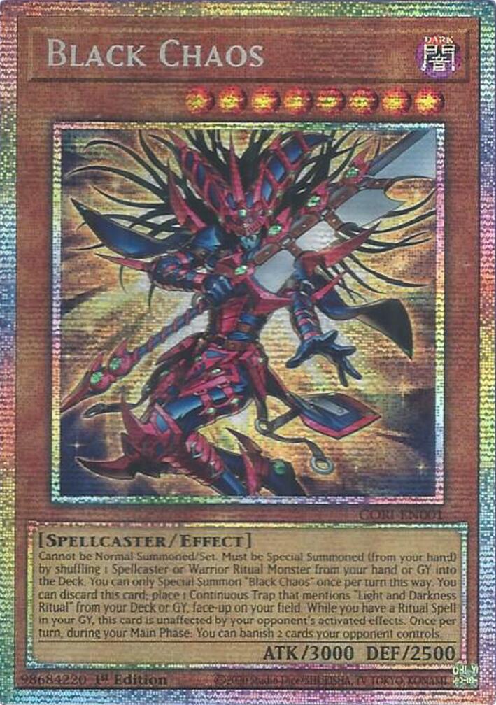 Black Chaos (Starlight Rare) [CORI-EN001] Starlight Rare | Shuffle n Cut Hobbies & Games