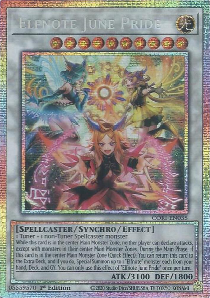 Elfnote June Pride (Starlight Rare) [CORI-EN035] Starlight Rare | Shuffle n Cut Hobbies & Games