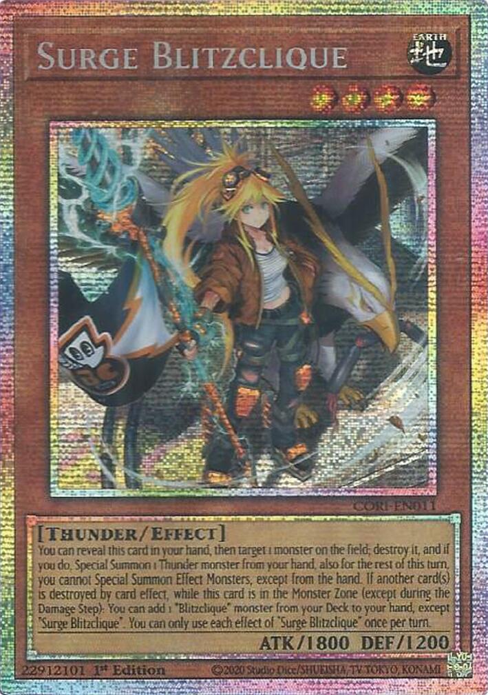 Surge Blitzclique (Starlight Rare) [CORI-EN011] Starlight Rare | Shuffle n Cut Hobbies & Games