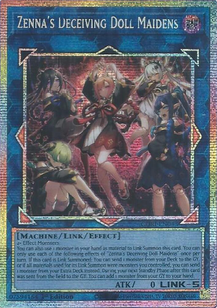 Zenna's Deceiving Doll Maidens (Starlight Rare) [CORI-EN043] Starlight Rare | Shuffle n Cut Hobbies & Games