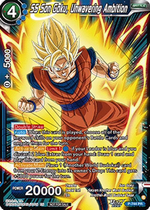 SS Son Goku, Unwavering Ambition (Ultra-Bout Series Tournament Pack Vol.3) (P-744) [Tournament Promotion Cards] | Shuffle n Cut Hobbies & Games