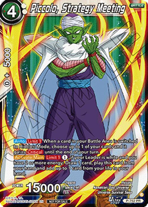 Piccolo, Strategy Meeting (Ultra-Bout Series Tournament Pack Vol.3) (P-752) [Tournament Promotion Cards] | Shuffle n Cut Hobbies & Games