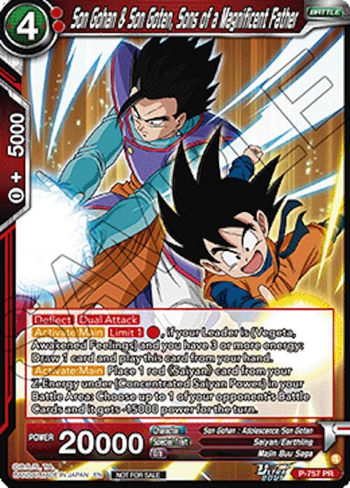 Son Gohan & Son Goten, Sons of a Magnificent Father (Deluxe Pack 2026 Vol.2) (P-757) [Tournament Promotion Cards] | Shuffle n Cut Hobbies & Games