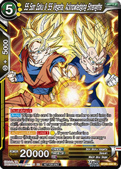 SS Son Goku & SS Vegeta, Acknowledging Strengths (Deluxe Pack 2026 Vol.2) (BT28-094) [Tournament Promotion Cards] | Shuffle n Cut Hobbies & Games