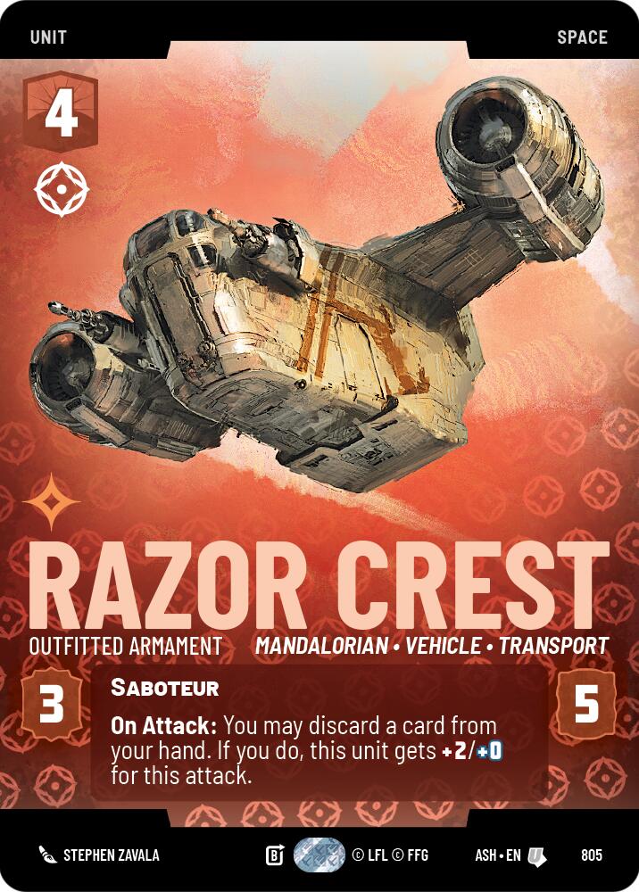 Razor Crest - Outfitted Armament (805) (Prestige) (805) [Ashes of the Empire] | Shuffle n Cut Hobbies & Games