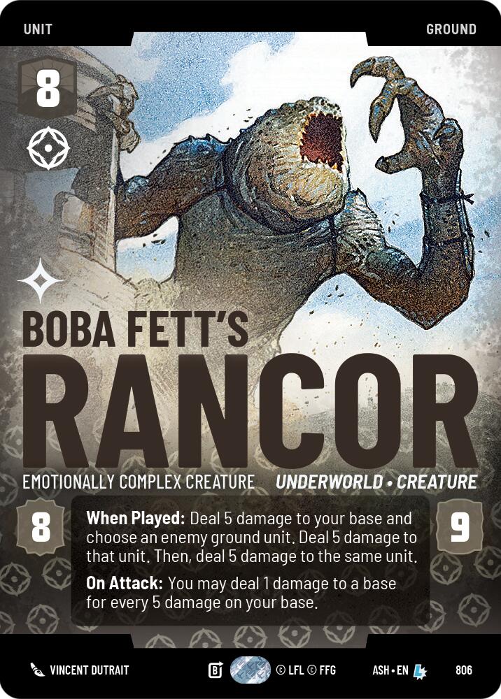 Boba Fett's Rancor - Emotionally Complex Creature (806) (Prestige) (806) [Ashes of the Empire] | Shuffle n Cut Hobbies & Games