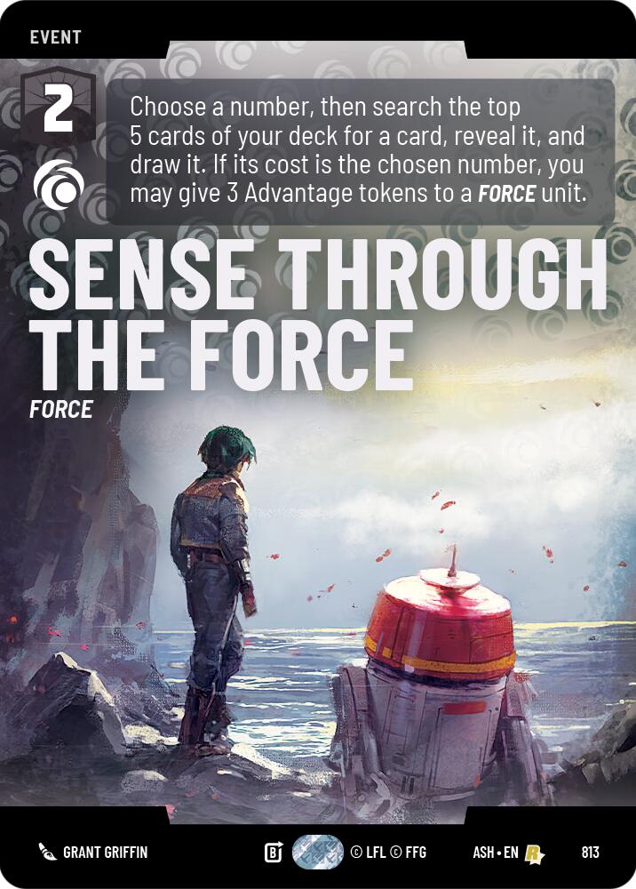 Sense Through the Force (813) (Prestige) (813) [Ashes of the Empire] | Shuffle n Cut Hobbies & Games