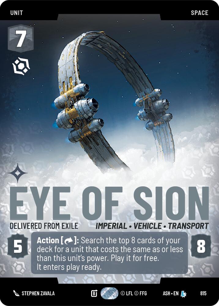 Eye of Sion - Delivered from Exile (815) (Prestige) (815) [Ashes of the Empire] | Shuffle n Cut Hobbies & Games