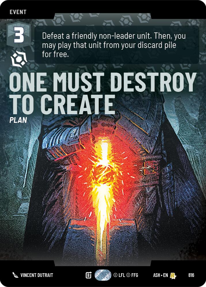 One Must Destroy to Create (816) (Prestige) (816) [Ashes of the Empire] | Shuffle n Cut Hobbies & Games