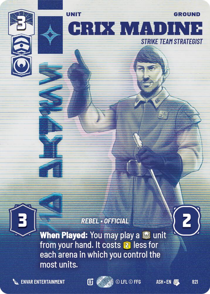Crix Madine - Strike Team Strategist (821) (Prestige) (821) [Ashes of the Empire] | Shuffle n Cut Hobbies & Games