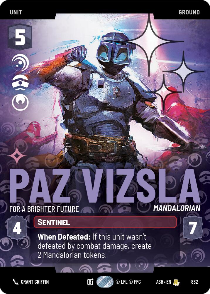 Paz Vizsla - For a Brighter Future (832) (Prestige Foil) (832) [Ashes of the Empire] | Shuffle n Cut Hobbies & Games