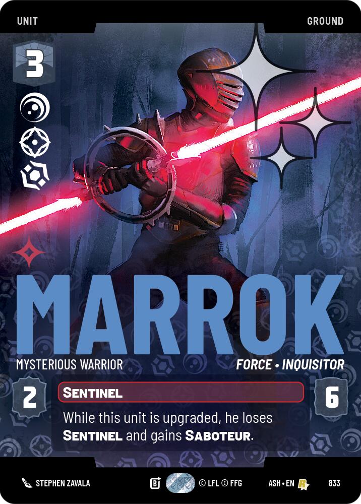 Marrok - Mysterious Warrior (833) (Prestige Foil) (833) [Ashes of the Empire] | Shuffle n Cut Hobbies & Games