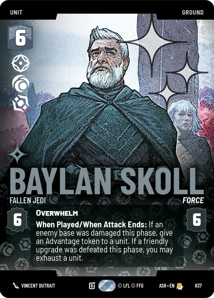 Baylan Skoll - Fallen Jedi (837) (Prestige Foil) (837) [Ashes of the Empire] | Shuffle n Cut Hobbies & Games