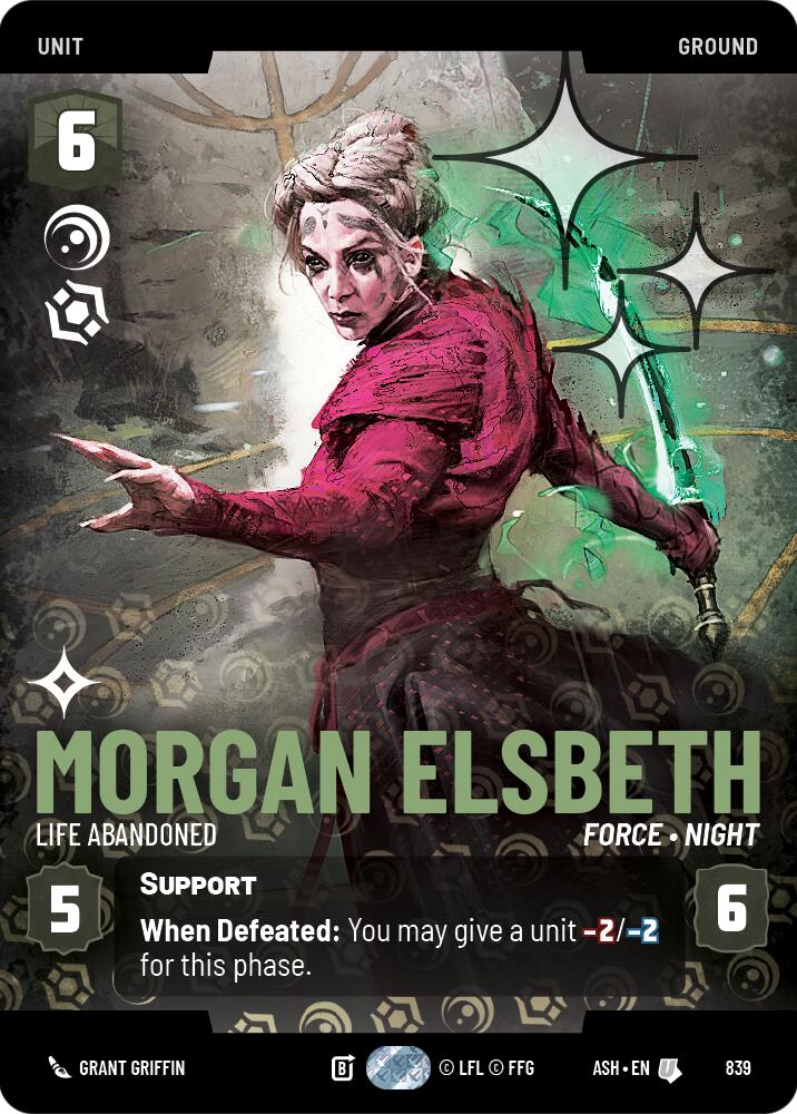 Morgan Elsbeth - Life Abandoned (839) (Prestige Foil) (839) [Ashes of the Empire] | Shuffle n Cut Hobbies & Games