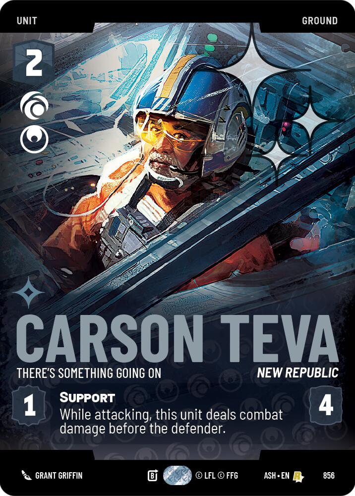 Carson Teva - There's Something Going On (856) (Prestige Foil) (856) [Ashes of the Empire] | Shuffle n Cut Hobbies & Games