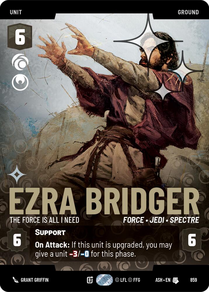 Ezra Bridger - The Force is All I Need (859) (Prestige Foil) (859) [Ashes of the Empire] | Shuffle n Cut Hobbies & Games