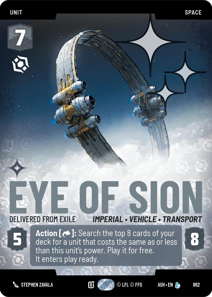 Eye of Sion - Delivered from Exile (862) (Prestige Foil) (862) [Ashes of the Empire] | Shuffle n Cut Hobbies & Games