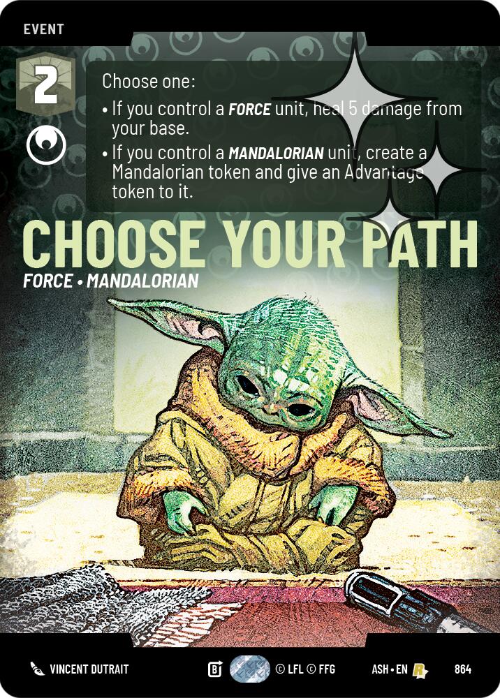 Choose Your Path (864) (Prestige Foil) (864) [Ashes of the Empire] | Shuffle n Cut Hobbies & Games
