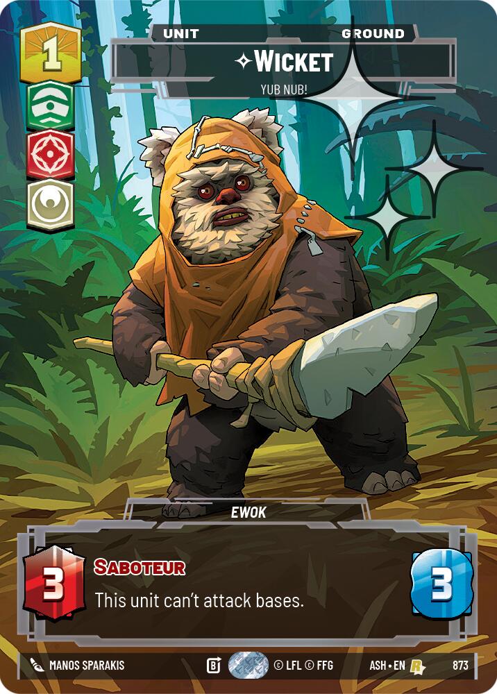 Wicket - Yub Nub! (873) (Prestige Foil) (873) [Ashes of the Empire] | Shuffle n Cut Hobbies & Games