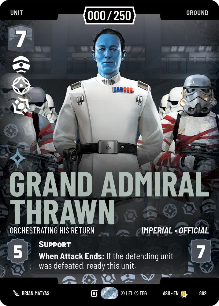 Grand Admiral Thrawn - Orchestrating His Return (882) (Serialized) (882) [Ashes of the Empire] | Shuffle n Cut Hobbies & Games