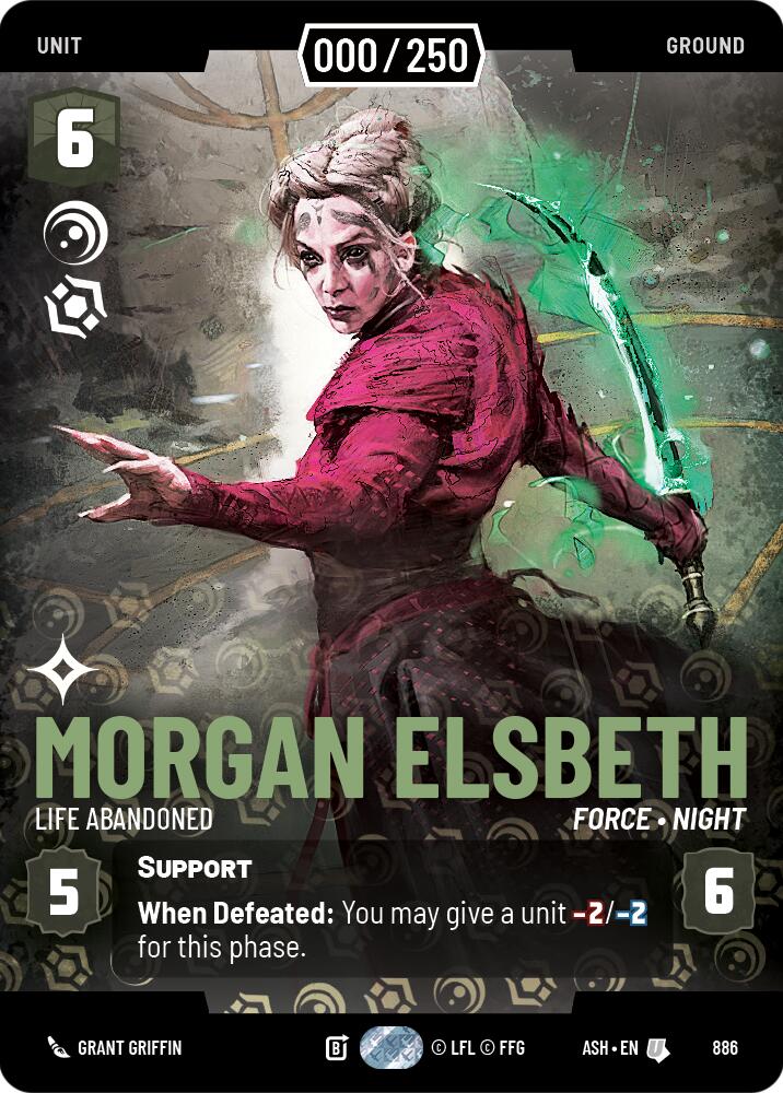 Morgan Elsbeth - Life Abandoned (886) (Serialized) (886) [Ashes of the Empire] | Shuffle n Cut Hobbies & Games