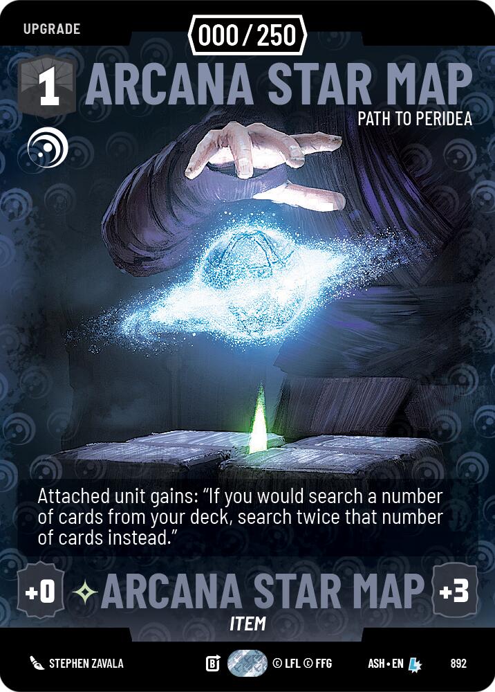 Arcana Star Map - Path to Peridea (892) (Serialized) (892) [Ashes of the Empire] | Shuffle n Cut Hobbies & Games